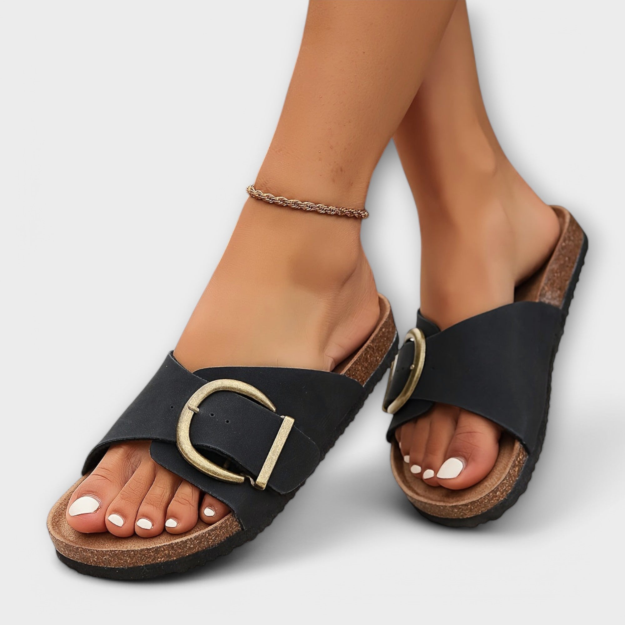 Women's Sandals with Torso Design and Straps